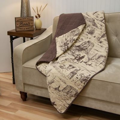Image showing  Cowboy Cotton Quilted Throw