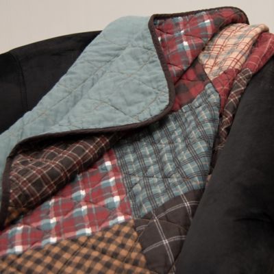 Image showing  Appalachia Plaid Pieced Cotton Quilted Throw
