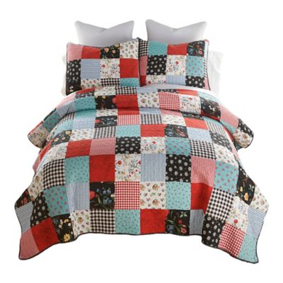 Donna Sharp Wild One Patch Pieced Cotton Quilt Set