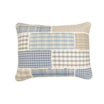 Image showing  Slate Cobblestone Pieced Cotton Quilt Set