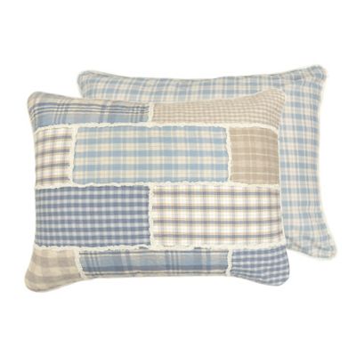 Image showing 3 th Donna Sharp Slate Cobblestone Pieced Cotton Quilt Set