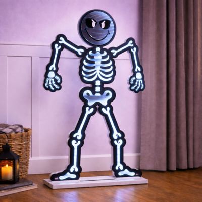 Image showing  SmileyWorld Halloween Skeleton Ekkolight 36 in. H