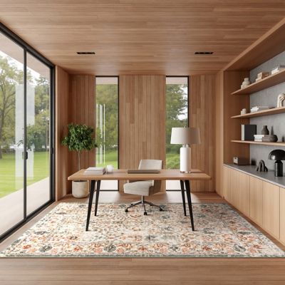 Image showing  Lenore Vintage Floral Area Rug