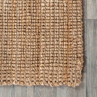 Image showing  Ashli Solid Farmhouse Jute Area Rug