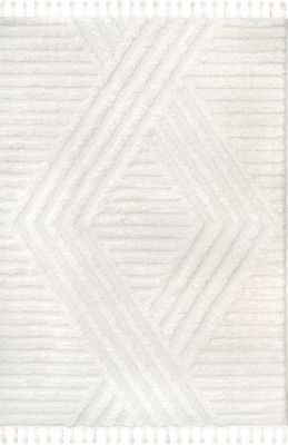 nuLOOM Risette Geometric Shag Tassel Area Rug