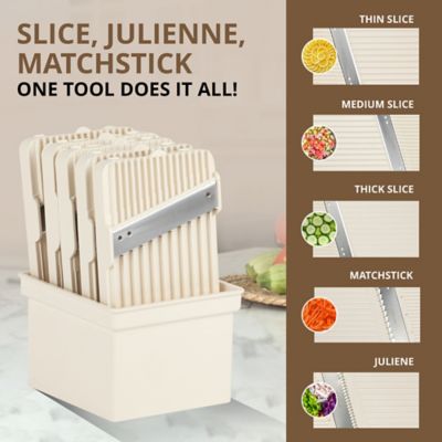 Image showing  Nutri Slicer Mandoline 5-in-1 Multi-Functional Portable Countertop Kitchen Mandoline