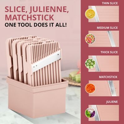 Image showing  Nutri Slicer Mandoline 5-in-1 Multi-Functional Portable Countertop Kitchen Mandoline