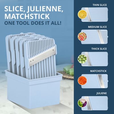 Image showing  Nutri Slicer Mandoline 5-in-1 Multi-Functional Portable Countertop Kitchen Mandoline