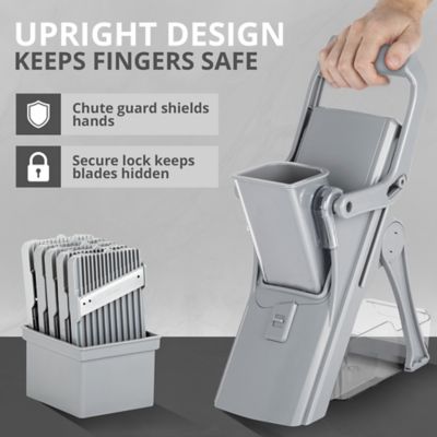 Image showing 1 th Granitestone Nutri Slicer Mandoline 5-in-1 Multi-Functional Portable Countertop Kitchen Mandoline