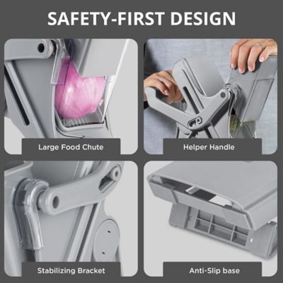 Image showing 6 th Granitestone Nutri Slicer Mandoline 5-in-1 Multi-Functional Portable Countertop Kitchen Mandoline