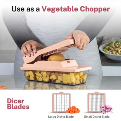 Image showing  Nutri Slicer XL 4 in.1-Portable Easy Storage Handheld Kitchen Slicer with Storage Container