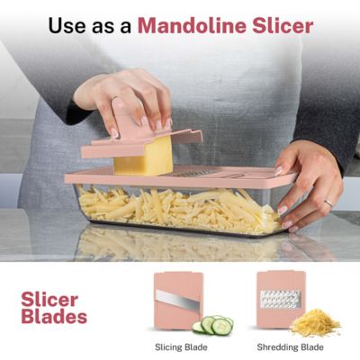 Image showing  Nutri Slicer XL 4 in.1-Portable Easy Storage Handheld Kitchen Slicer with Storage Container