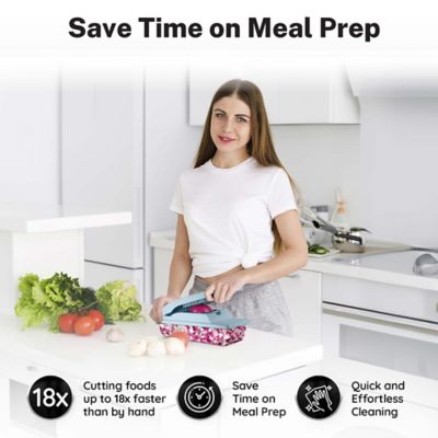 Image showing  Nutri Slicer XL 4 in.1-Portable Easy Storage Handheld Kitchen Slicer with Storage Container