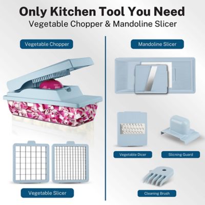 Image showing  Nutri Slicer XL 4 in.1-Portable Easy Storage Handheld Kitchen Slicer with Storage Container