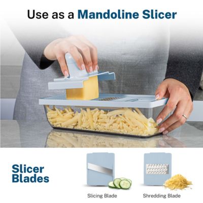 Image showing  Nutri Slicer XL 4 in.1-Portable Easy Storage Handheld Kitchen Slicer with Storage Container