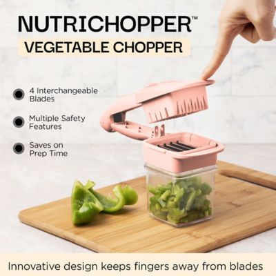 Image showing  Nutri Chopper 5-in-1 Compact Portable Handheld Kitchen Slicer with Storage Container