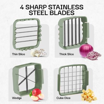 Image showing  Nutri Chopper 5-in-1 Compact Portable Handheld Kitchen Slicer with Storage Container