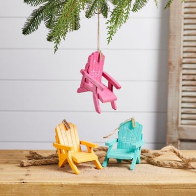 Image showing  Margaritaville Adirondack Chair Ornament (Set of 3)