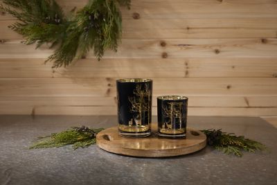 Image showing  Mossy Oak Deer Candle Holder Set of 2