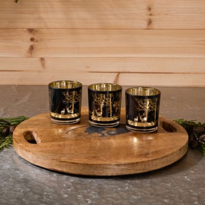 Image showing  Mossy Oak Deer Votive Set of 3