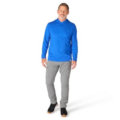 Image showing 3 th Carhartt Men's Force Relaxed Fit Midweight Logo Graphic Hooded Long-Sleeve T-Shirt, 106654-CRH