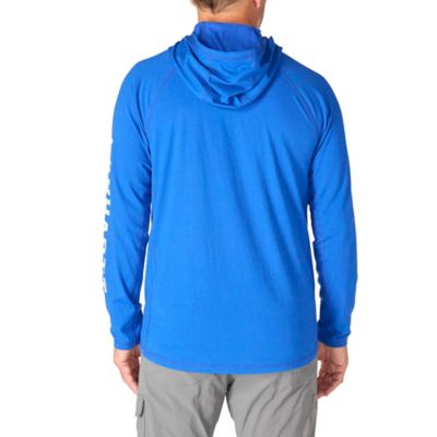 Image showing  Men's Force Relaxed Fit Midweight Logo Graphic Hooded Long-Sleeve T-Shirt, 106654-CRH