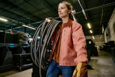 Image showing  Women's Rugged Flex Loose Fit Canvas Detroit Jacket