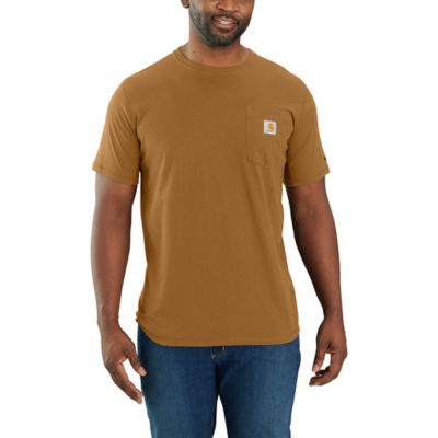 Image showing 1 th Carhartt Men's Force Relaxed Fit Midweight Short-Sleeve Pocket T-Shirt