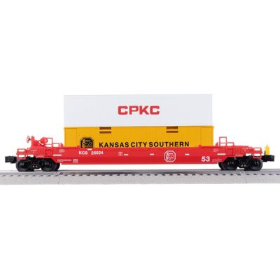 Image showing 5 th Lionel CPKC Maxi Stack LionChief Freight Set with Bluetooth 5.0