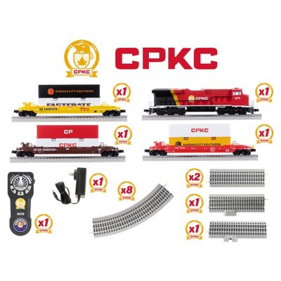 Image showing 9 th Lionel CPKC Maxi Stack LionChief Freight Set with Bluetooth 5.0