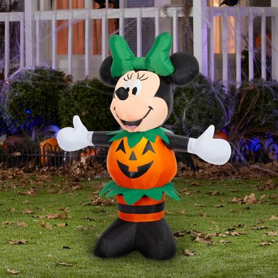 Image showing  Airblown-Minnie Dressed In Pumpkin Outfit