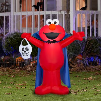 Image showing  Airblown-Elmo as Vampire with Skull