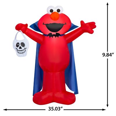 Image showing  Airblown-Elmo as Vampire with Skull