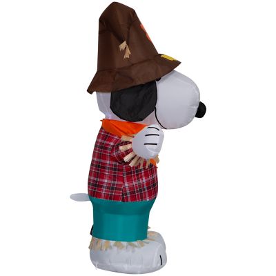 Image showing Airblown-Harvest Snoopy in Plaid Shirt-SM