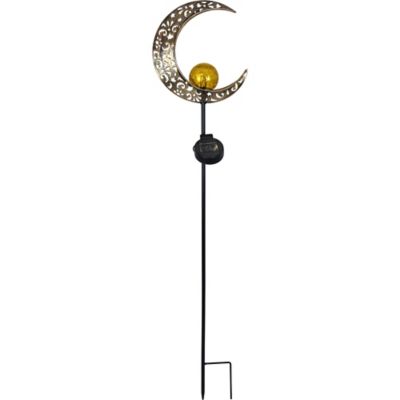 Moonelit Creations Solar LED Crescent Moon Garden Light