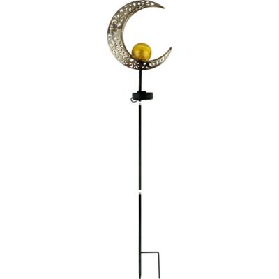 Image showing 5 th Moonelit Creations Solar LED Crescent Moon Garden Light