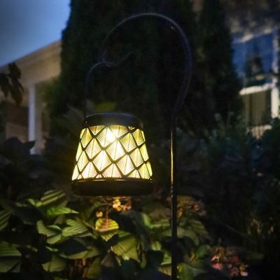 Image showing  Solar LED Stake Lantern with Shepherd Hook