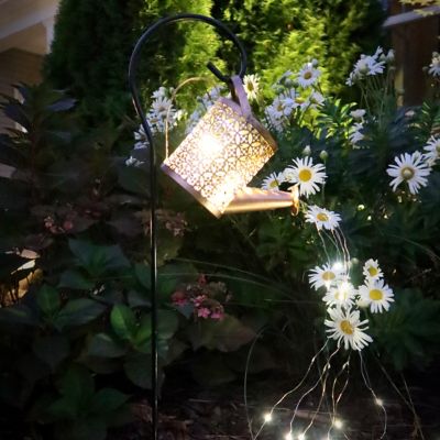 Image showing 5 th Moonelit Creations Solar Watering Can Landscape LED Light