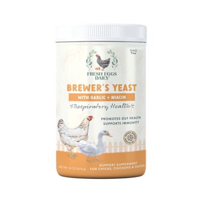 Fresh Eggs Daily Brewers Yeast with Garlic RESPIRATORY