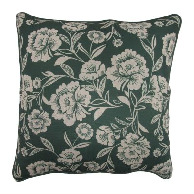 HFI Farmers Floral Green Pillow