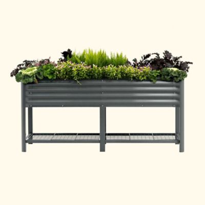 Vego Garden Elevated Garden Bed - 2x6 ft - Modern Gray