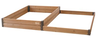 Image showing 7 th Miracle-Gro Wood 4 x 8ft. 2-Tier Raised Garden Bed