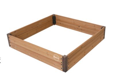 Image showing  Wood 4 x 4 ft. Raised Garden Bed