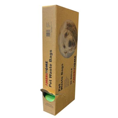 Image showing  50 Rolls (1000 bags) Standard Size Dog Waste Bags with 2 Leash Clip Dispensers