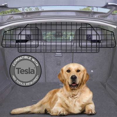 Pawple Dog Car Barrier Compatible with Tesla Model Y Adjustable Large Pet Divider, Heavy-Duty Wire Mesh Fence, Universal Fit