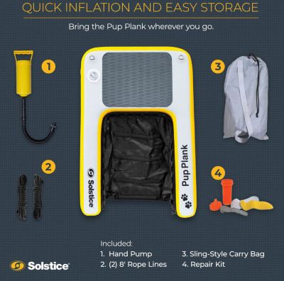 Image showing 5 th Solstice Watersports Pup Plank Mini Pet Ramp, 30lbs, 33424