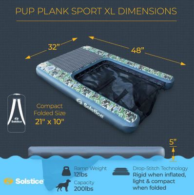 Image showing  Pup Plank XL, Camo Pet Ramp, 200lbs, 33250