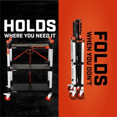 Image showing  SITERUNNER 3 Shelf Folding Jobsite Cart