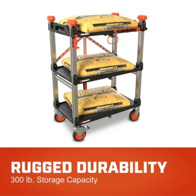 Image showing  SITERUNNER 3 Shelf Folding Jobsite Cart