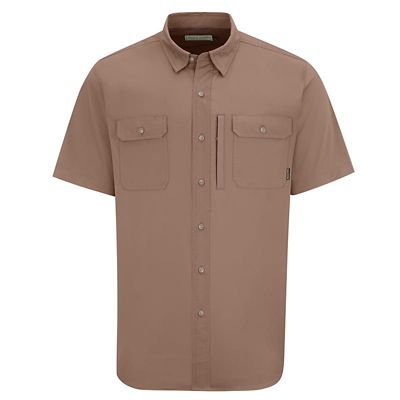 Image showing  Men's Patterned Short-Sleeve Button-Down Outdoorsman Shirt
